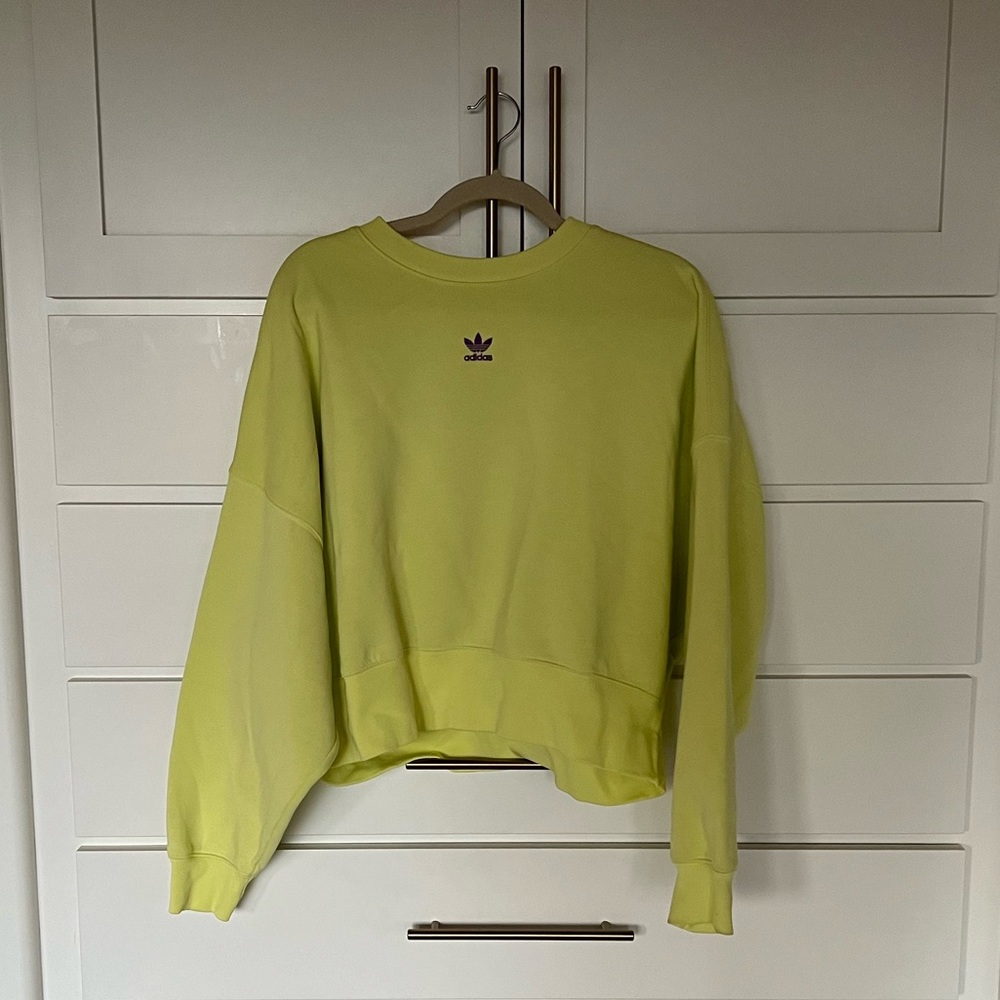 Neon adidas sweatshirt